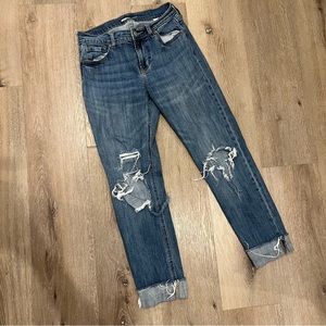 Old Nazy size 0 ripped skinny jeans